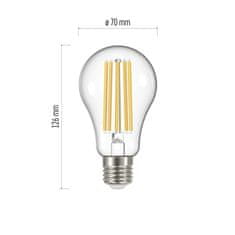 EMOS LED žiarovka Filament A70 / E27 / 17 W (150 W) / 2 452 lm / teplá biela