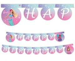Procos Banner Happy Birthday Barbie 230cm