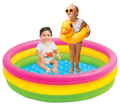 Intex Detský nafukovací záhradný bazén s brodítkom 114x25cm
