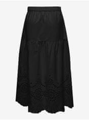 ONLY Čierna dámska maxi sukňa ONLY Roxanne XL