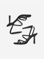 ONLY Čierne dámske sandále na podpätku ONLY Amina-1 37