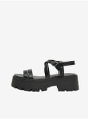 ONLY Čierne dámske sandále na platforme ONLY Mercery-1 41