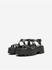 ONLY Čierne dámske sandále na platforme ONLY Mercery-1 41