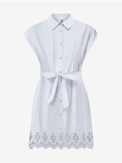 ONLY Biele dámske košeľové šaty ONLY Lou XS