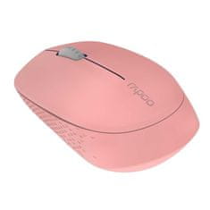 Rapoo Počítačová myš M100 / optická/ 3 tlačítka/ 1300DPI - růžová