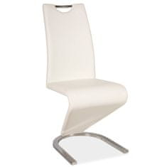 Signal Jedálenská stolička H-090 - chróm/biela