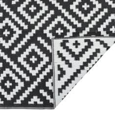Petromila vidaXL Vonkajší koberec bielo-čierny 190x290 cm PP