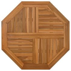 Vidaxl Stolová doska 80x80x2,5 cm osemuholník masívne teakové drevo