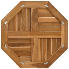 Vidaxl Stolová doska 60x60x2,5 cm osemuholník masívne teakové drevo