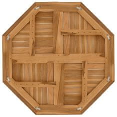 Vidaxl Stolová doska 80x80x2,5 cm osemuholník masívne teakové drevo