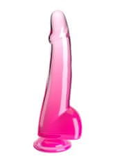 Pipedream Pipedream King Cock Clear 10" Cock with Balls pink dildo