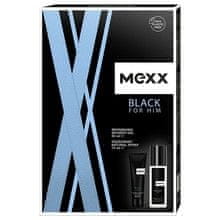 Mexx Mexx - Black for Him Gift set deodorant 75 ml and shower gel 50 ml 75ml 