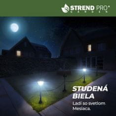Lampa Strend Pro Garden, reťaz, ohrada, plot do záhrady, 2x solárne svietidlo, 1x LED, 16,5x16,5x71,5 cm