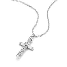 Police Nadčasový oceľový náhrdelník s krížikom Crossed PEAGN0032402