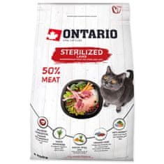 Ontario Krmivo Cat Sterilised Lamb 0,4kg