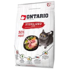 Ontario Krmivo Cat Sterilised Lamb 0,4kg
