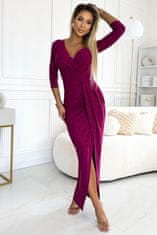 Numoco Dámske šaty 404-9 + Nadkolienky Gatta Calzino Strech, fuchsiová, XL