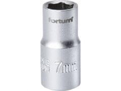 Fortum Hlavica nástrčná 1/4", 7mm, L 25mm