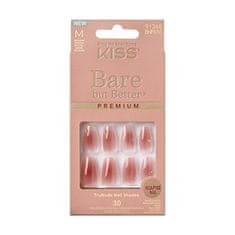 KISS Nalepovacie nechty Bare-But-Better Premium Nails - Shine 30 ks