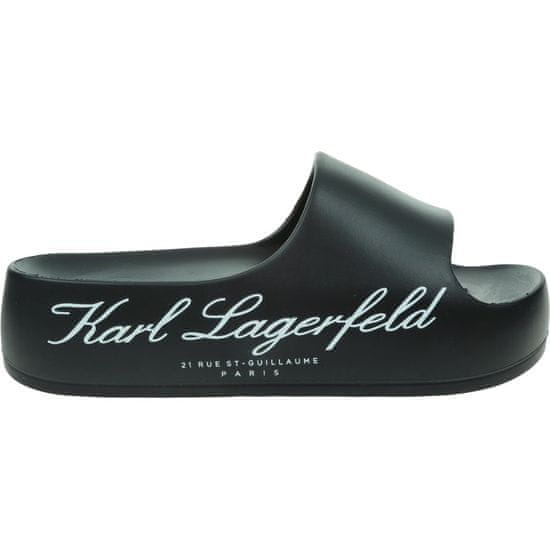 Karl Lagerfeld Šľapky čierna Kobo II Hotel