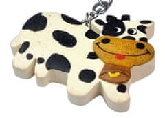 Dvěděti 2Kids Toys Drevená kľúčenka veľká Krava