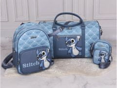 Disney Stitch Disney Modrý, malý kožený batoh 33x11x25cm 
