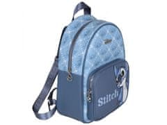 Disney Stitch Disney Modrý, malý kožený batoh 33x11x25cm 