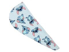 Disney Stitch Disney Bavlnený turban, modrý uterák na vlasy 