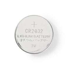 Nedis Lítiová gombíková batéria CR2032 | 3 V DC | 5-Blistrový | Strieborná 