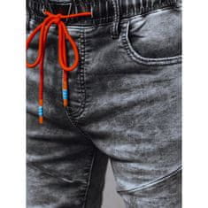 Dstreet Pánske džínsové šortky PELLA tmavosivé sx2394 S