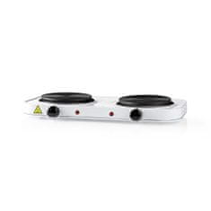 Nedis Electric Cooking Plates | Cooking zones: 2 | 2000 W | Overheating protection | White 