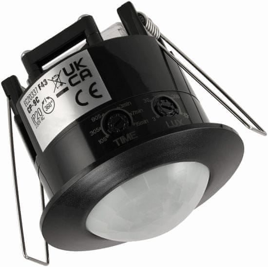 Eco light Zabudovaný infračervený pohybový senzor 360° čierny