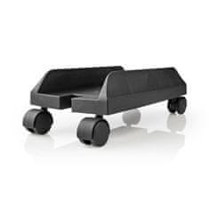 Nedis Počítačový vozík | Nastaviteľná šírka / plný pohyb | 14,5 - 24,2 cm | 20 kg | Kov / Plast | čierna 