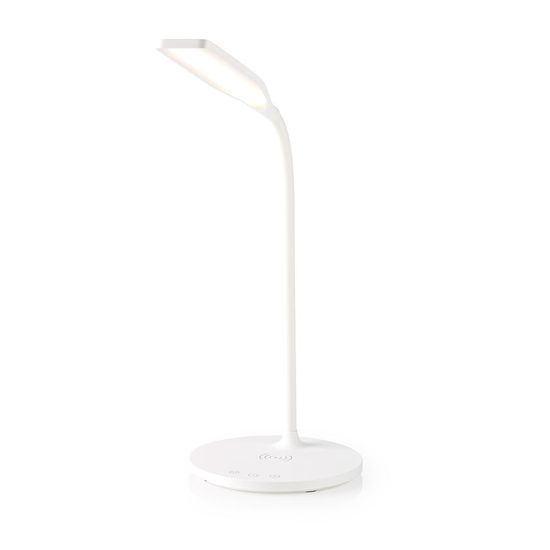 Nedis LED lampa s bezdrôtovou nabíjačkou | Stmievač - na zariadení | LED / Qi | 10 W | So stmievaním | Studená biela / Prírodná biela / Teplá biela | 2700 – 6500 K