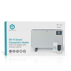 Nedis SmartLife konvekčný ohrievač | Wi-Fi | 2000 W | 3 Nastavenia ohrevu | LCD | 5 - 37 °C | Nastaviteľný termostat | biely 