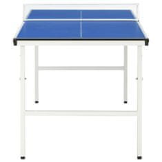 Vidaxl 5-stopový stôl na stolný tenis so sieťou modrý 152x76x66 cm
