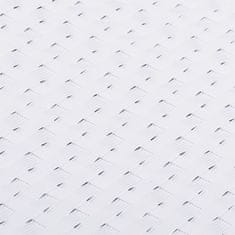 Vidaxl Balkónová zástena biela 600x100 cm polyratan