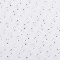 Vidaxl Balkónová zástena biela 400x100 cm polyratan
