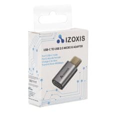 Izoxis 18934 OTG redukcia z USB-C na Micro USB 2.0