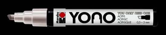 Marabu YONO akrylový popisovač 0,5-5 mm - biely