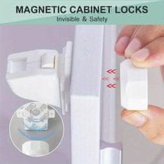 HOME & MARKER® Magnetické zámky na skrine (4 ks) | MAGCLASP