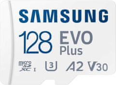 SAMSUNG EVO Plus/micro SDXC/128GB/160MBps/UHS-I U1/Class 10/+ Adaptér