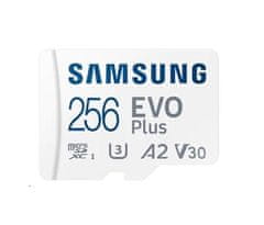 SAMSUNG EVO Plus/micro SDXC/256GB/160MBps/UHS-I U3/Class 10/+ Adaptér