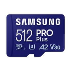 SAMSUNG Paměťová karta PRO Plus MicroSDXC 512GB + USB adaptér