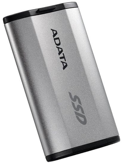 A-Data SD810 2TB SSD / Externý / USB 3.2 Type-C / 2000MB/s Read/Write / strieborno-sivý