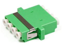 XtendLan LC-LC quad adaptér SM, APC, zelený, do optických rozvádzačov