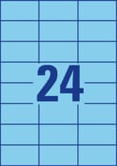 Avery Zweckform Univerzálne etikety - modré, 70 x 37 mm, 2400 ks