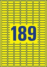 Avery Zweckform Snímateľné etikety - žlté, 25,4 x 10 mm, 3 780 ks