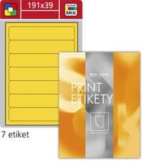SK Label Etikety na zakladače S&K Label - žlté, 191 x 39 mm, 700 ks
