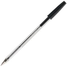 Guľôčkové pero Q-Connect, jednorazové, čierne
